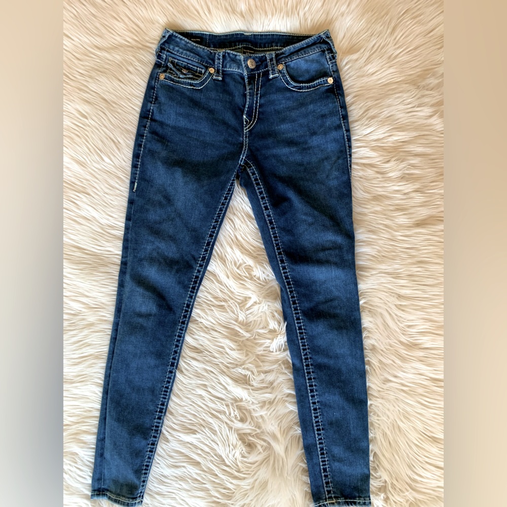 True Religion_Style JENNIE CURVY Mid Rise Skinny_ Size 27_Zip Up